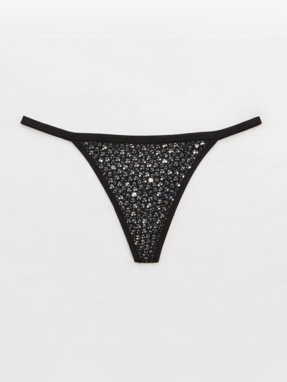Black Diamond Rhinestone Crystal Pantie Choose Style & Size XS-3X